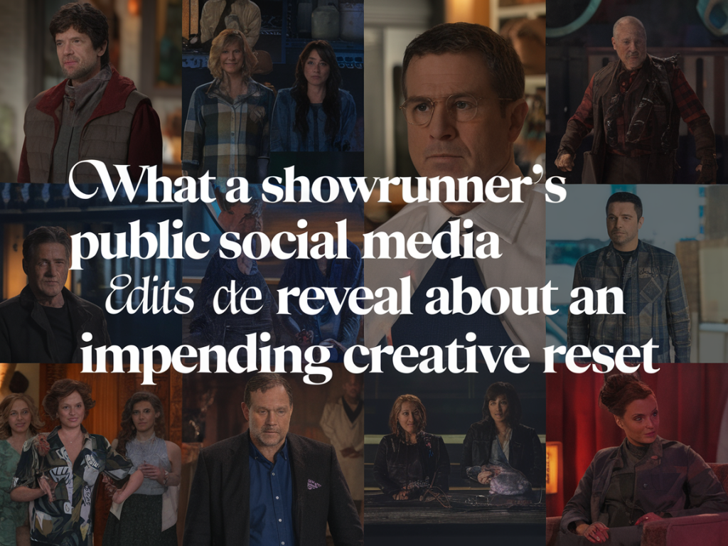 What a showrunner’s public social media edits reveal about an impending creative reset