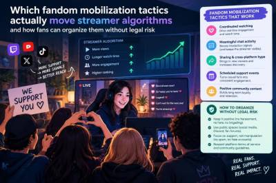 Which fandom mobilization tactics actually move streamer algorithms and how fans can organize them without legal risk